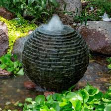 Sphere Stacked Slate 18"